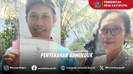PENYERAHAN ADMINDUK